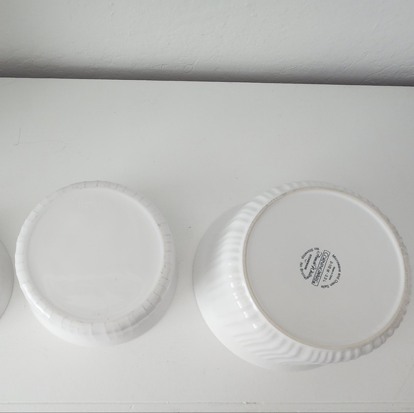 Corningware French White Round Ceramic Stoneware Baking Dish Trio With Lids - Picture 10 of 13